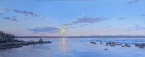 Serenity – 16″ x 40″ acrylic on gallery canvas
